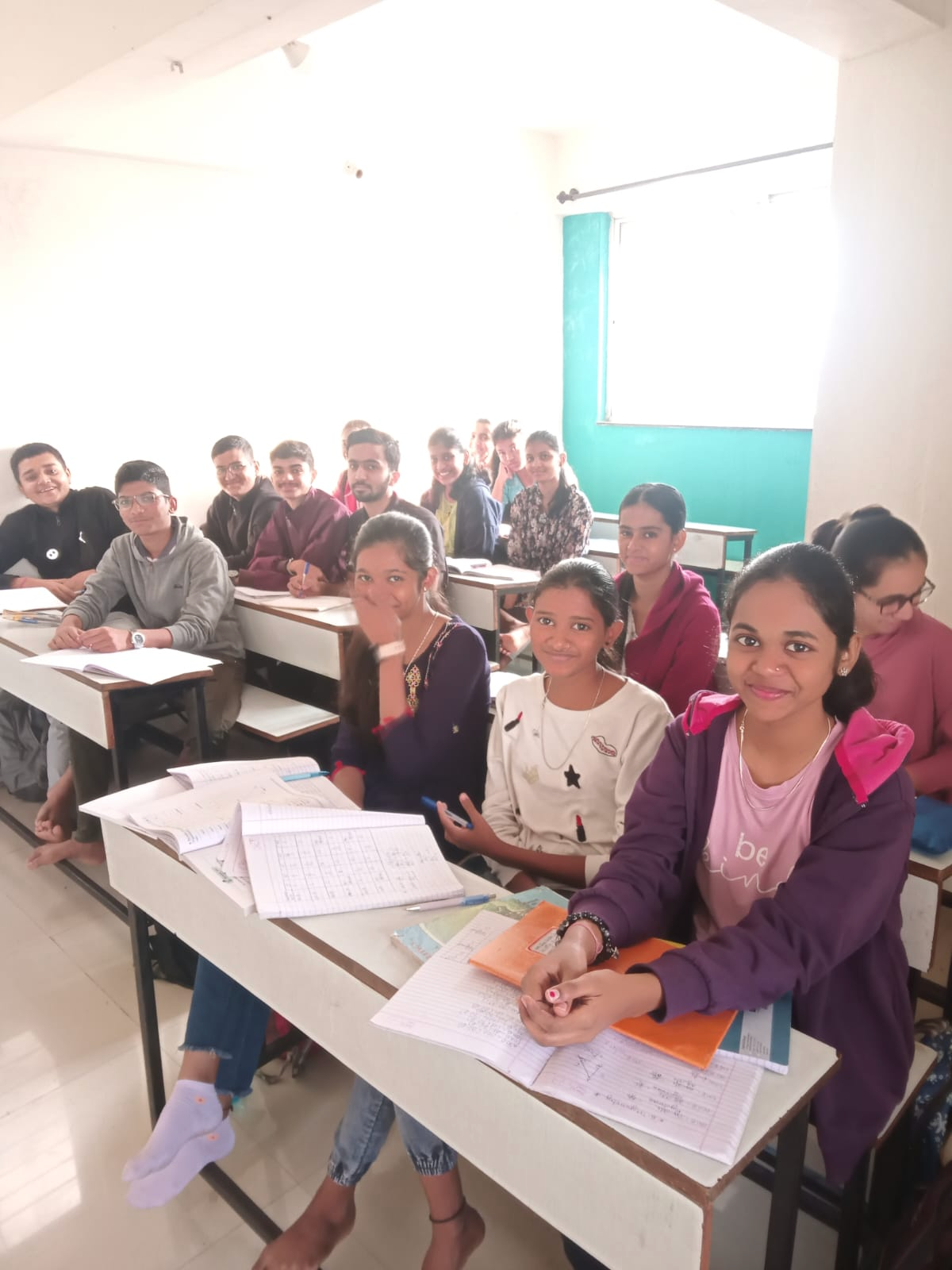 Teacher and students during study support